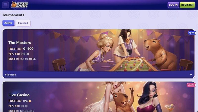 Spinbara login, spinbara bonus